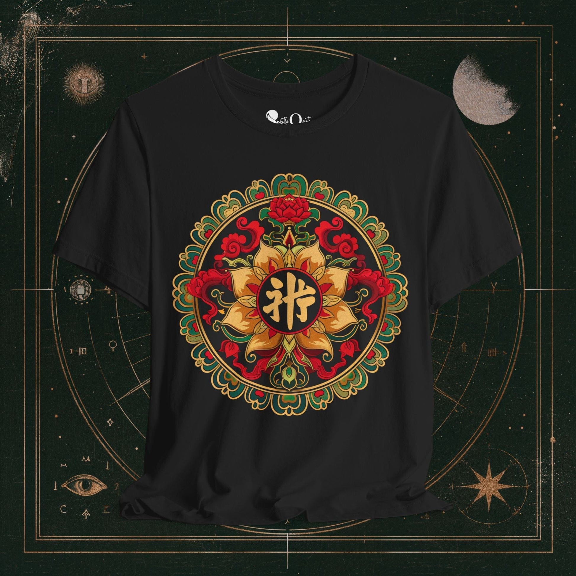 T-Shirt Black / S Mandala of Tranquillity Dark