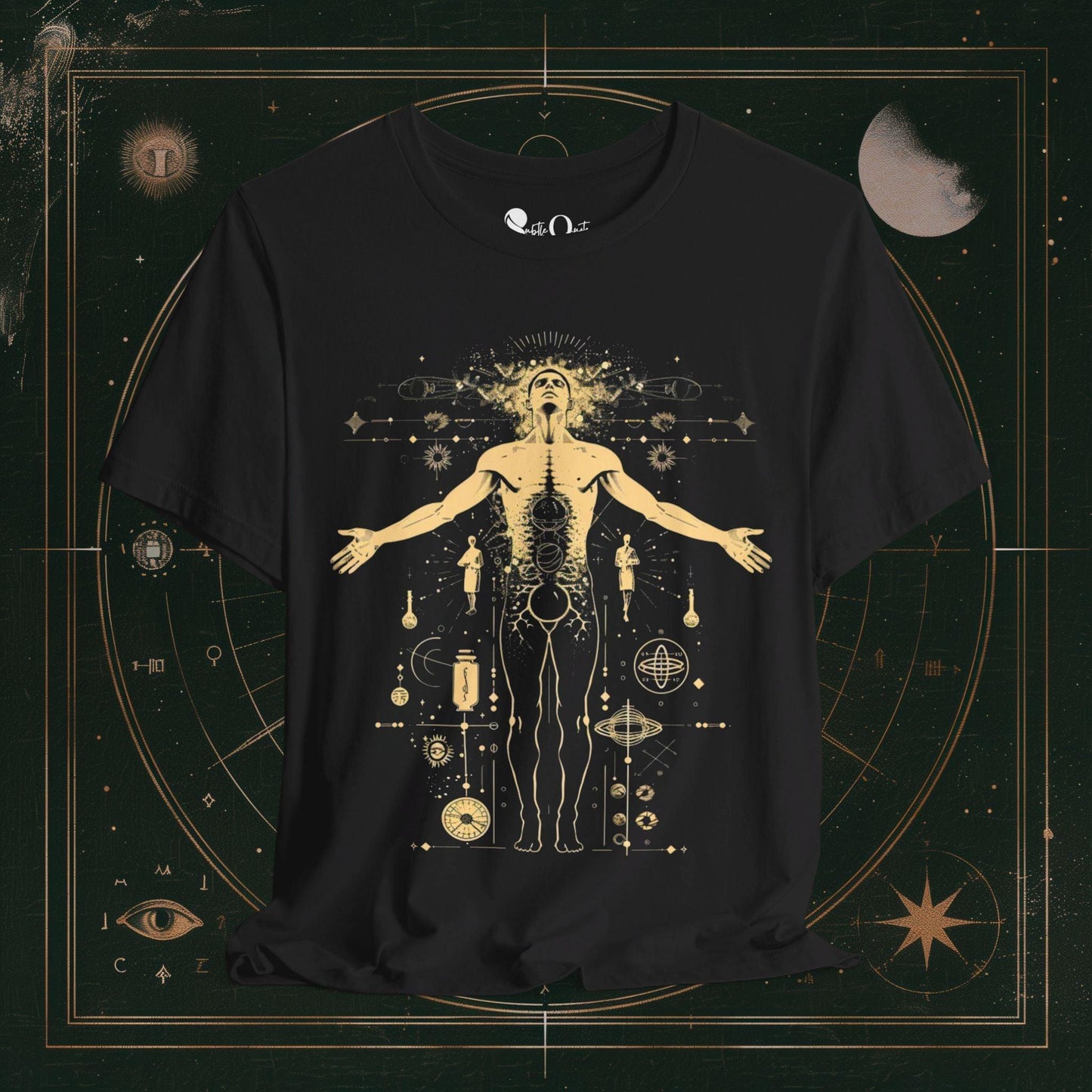 T-Shirt Black / S Unisex -  Alchemical Awakening: Enlightenment Dark