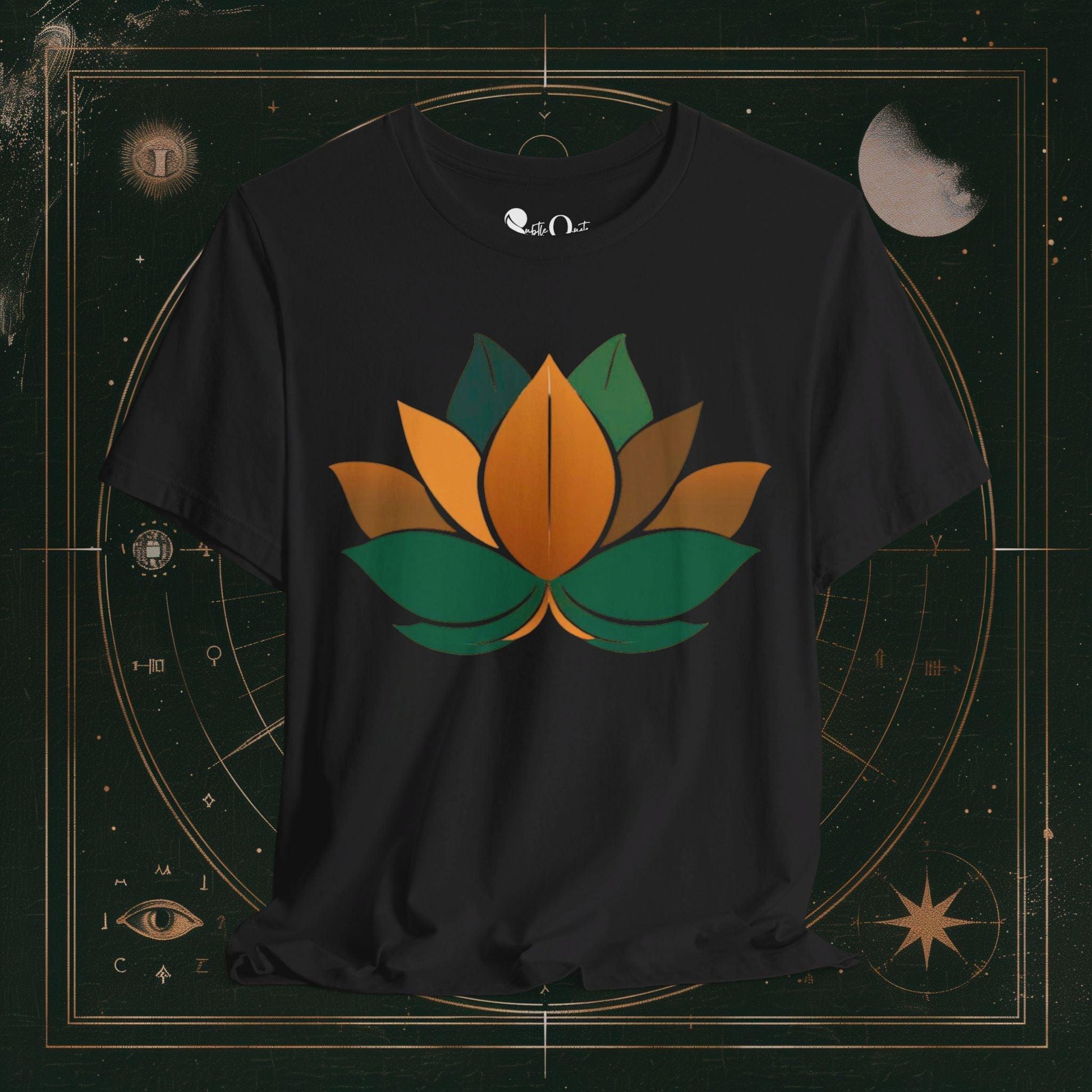 T-Shirt Black / S Unisex -  Harmonic Blossom Dark