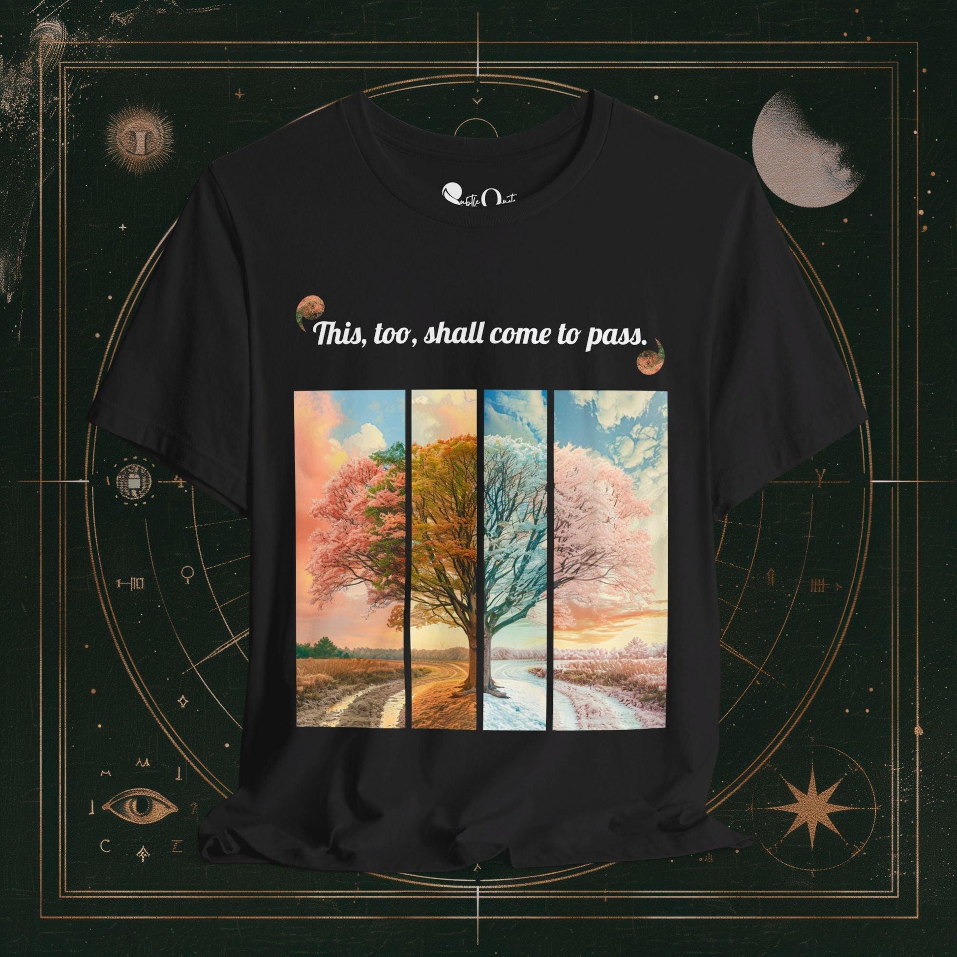 T-Shirt Black / S Unisex -  This Too Shall Pass Dark