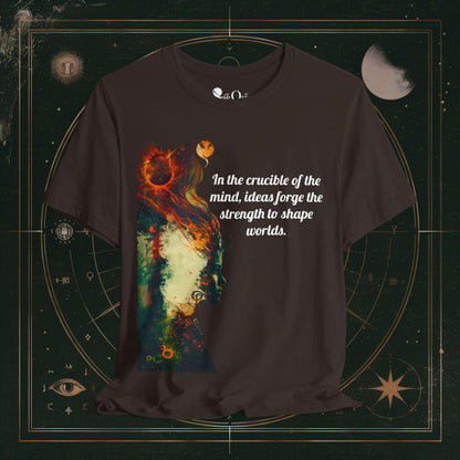 T-Shirt Brown / S Unisex -  In The Crucible of Mind Dark