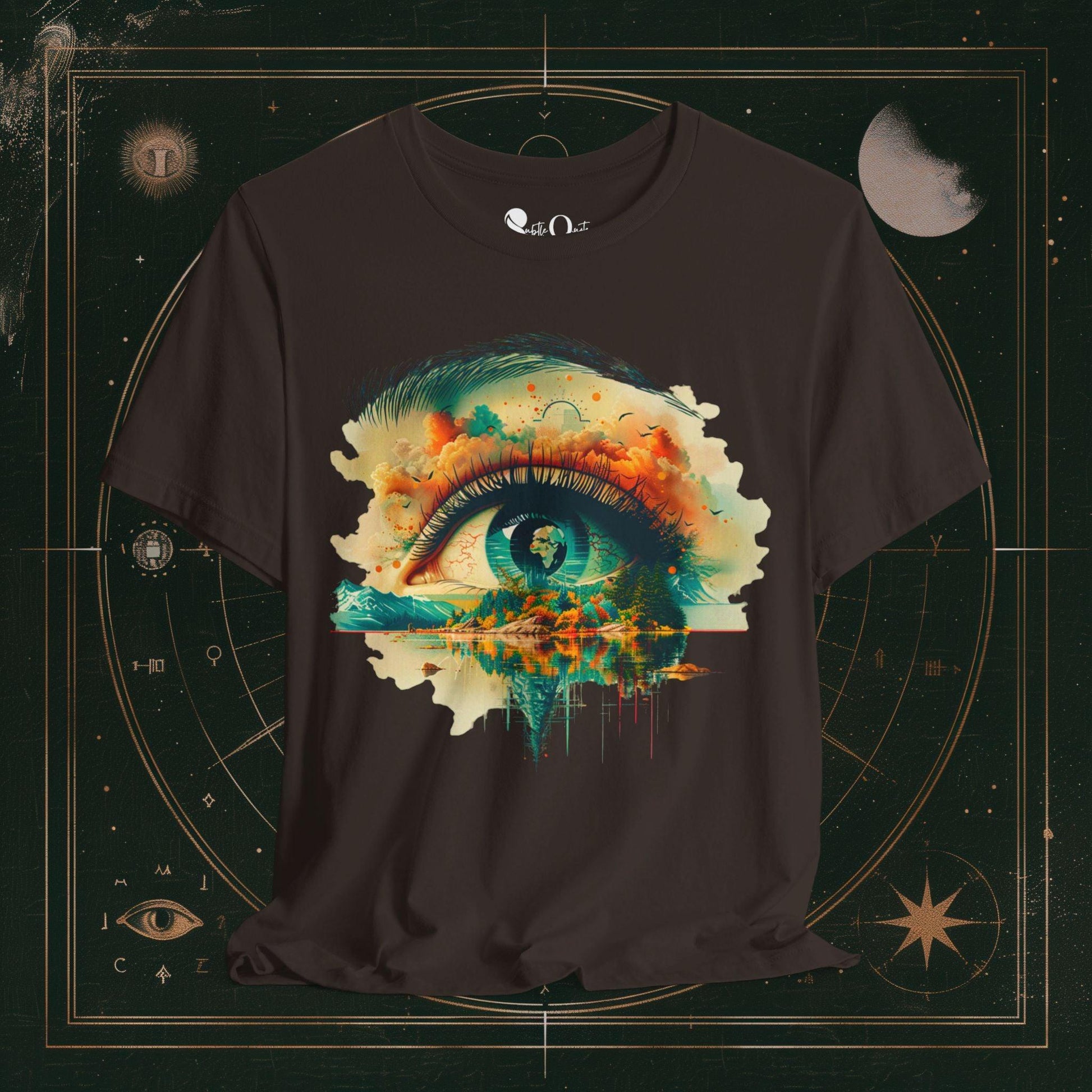 T-Shirt Brown / S Unisex -  Nature's Vision Dark