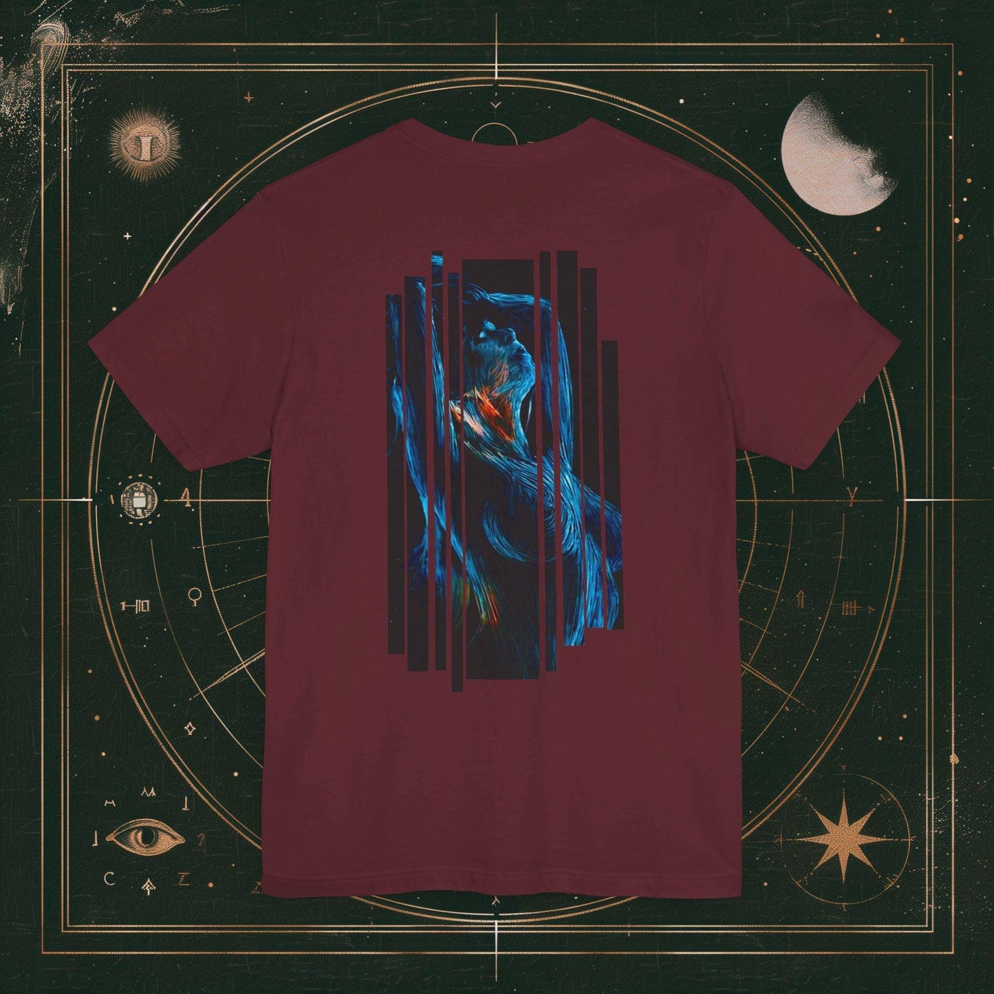 T-Shirt Maroon / S Unisex -  Ethereal Temptation (Design On Back)