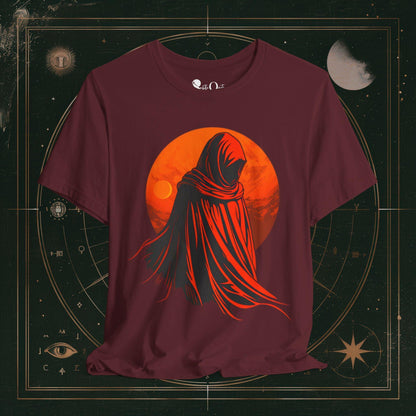 T-Shirt Maroon / S Unisex -  The Veiled Wanderer Dark