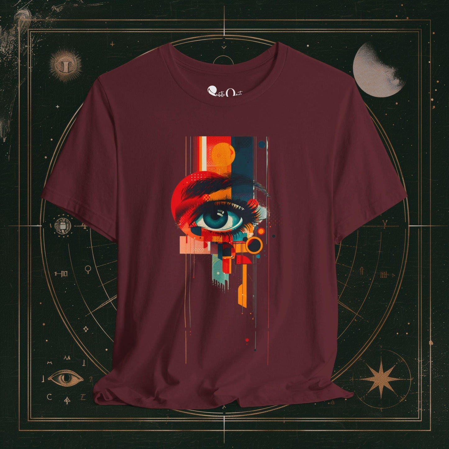 T-Shirt Maroon / S Unisex -  Visionary Spectrum Dark