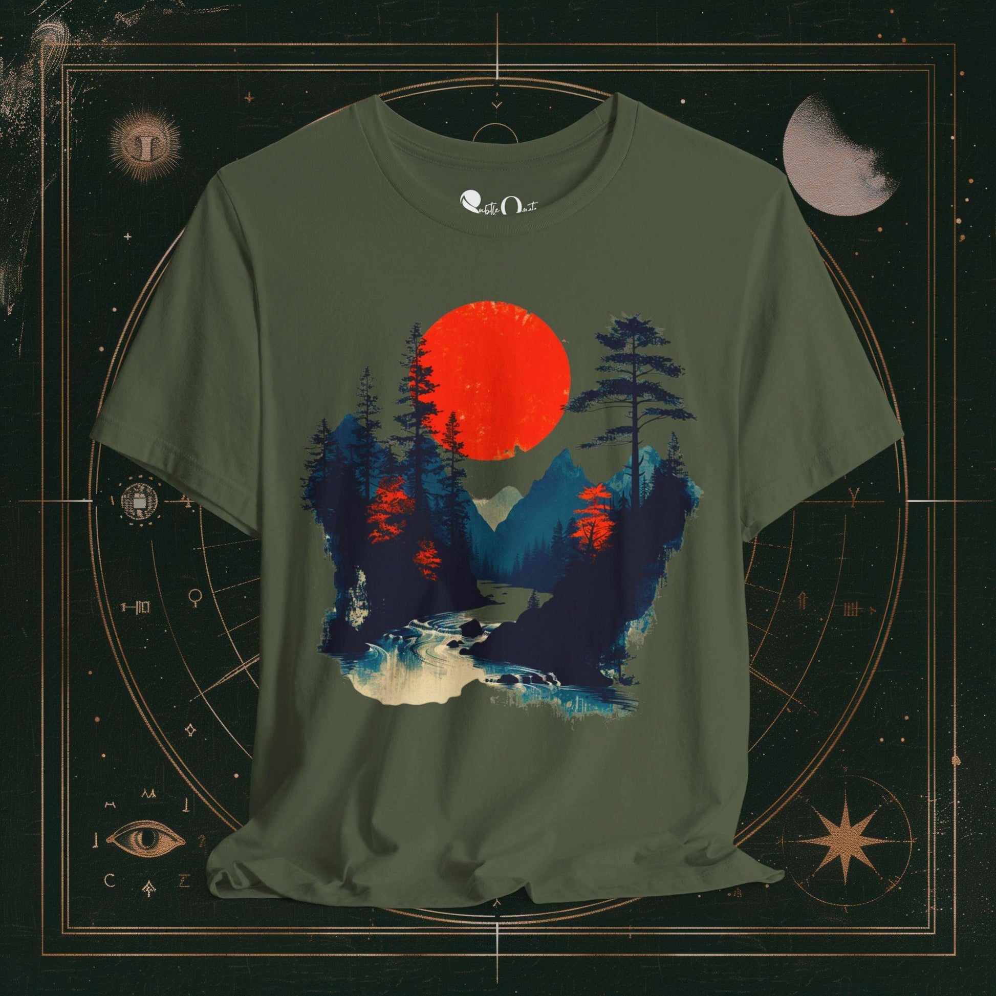 T-Shirt Military Green / S Unisex -  Crimson Dusk Dark