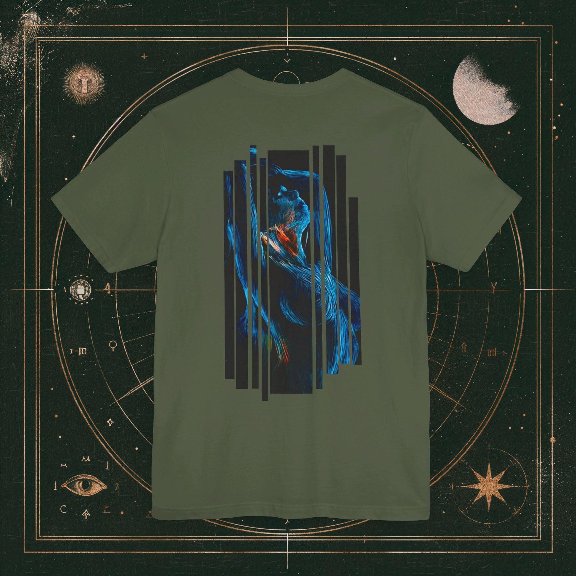 T-Shirt Military Green / S Unisex -  Ethereal Temptation (Design On Back)