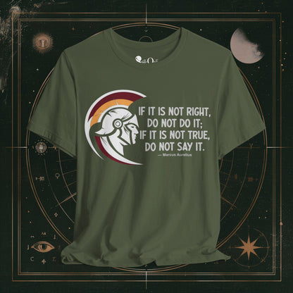 T-Shirt Military Green / S Unisex -  If It Isn't Right Marcus Dark