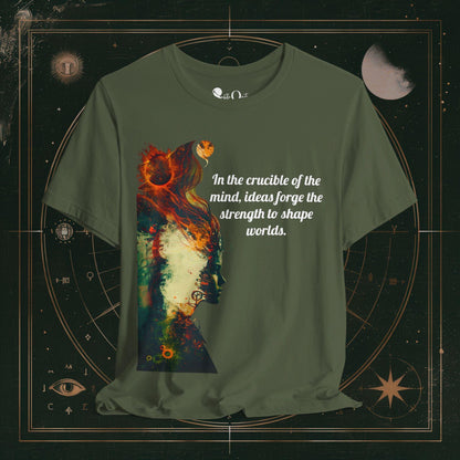 T-Shirt Military Green / S Unisex -  In The Crucible of Mind Dark