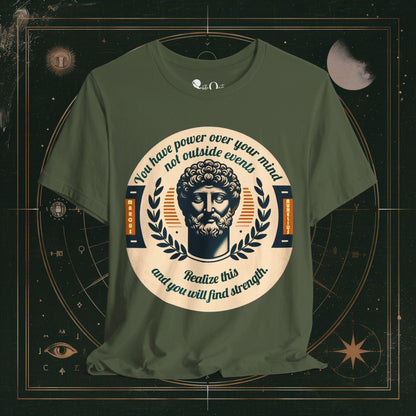 T-Shirt Military Green / S Unisex -  Power Over Mind Marcus Dark