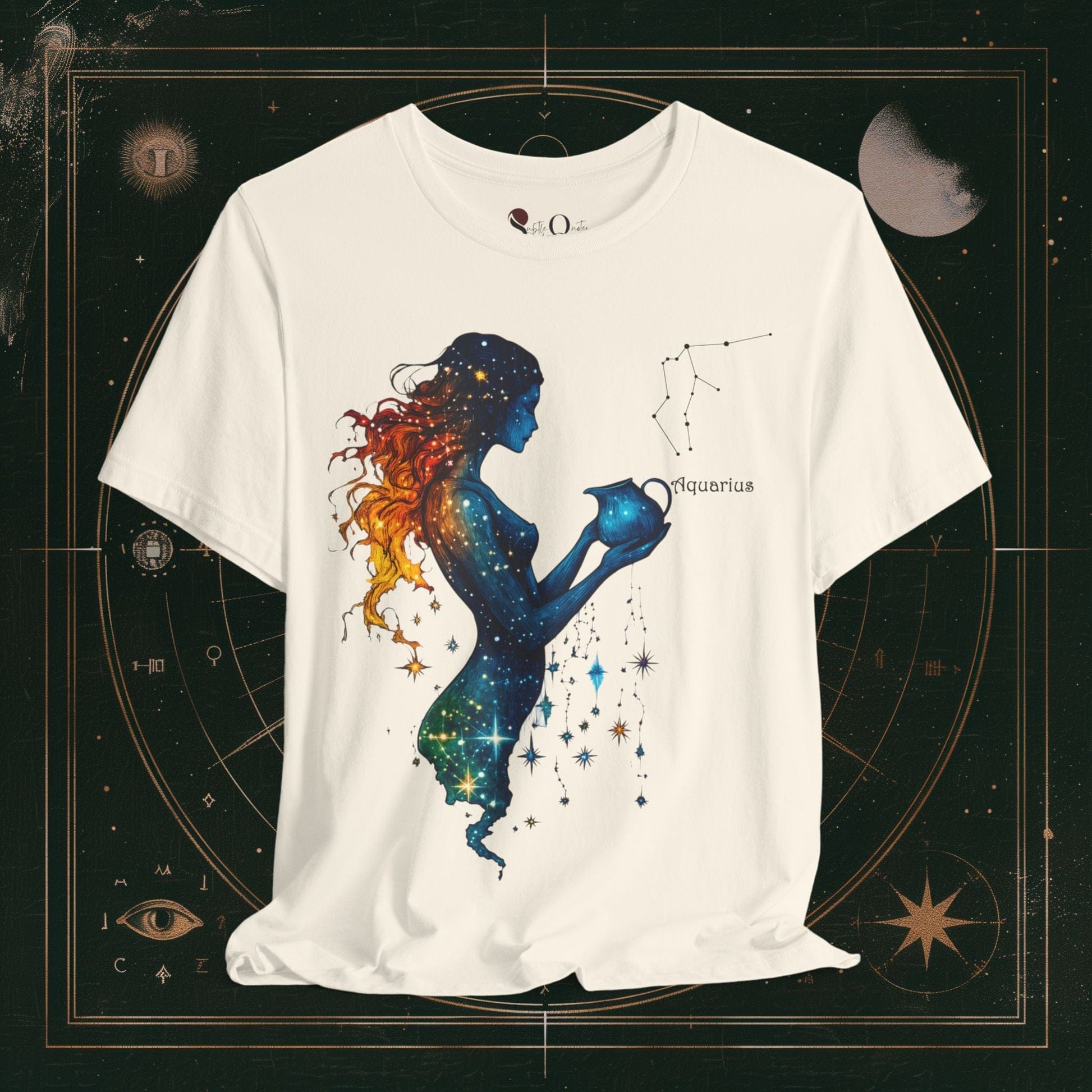 T-Shirt Natural / S Aquarius | Zodiac Line