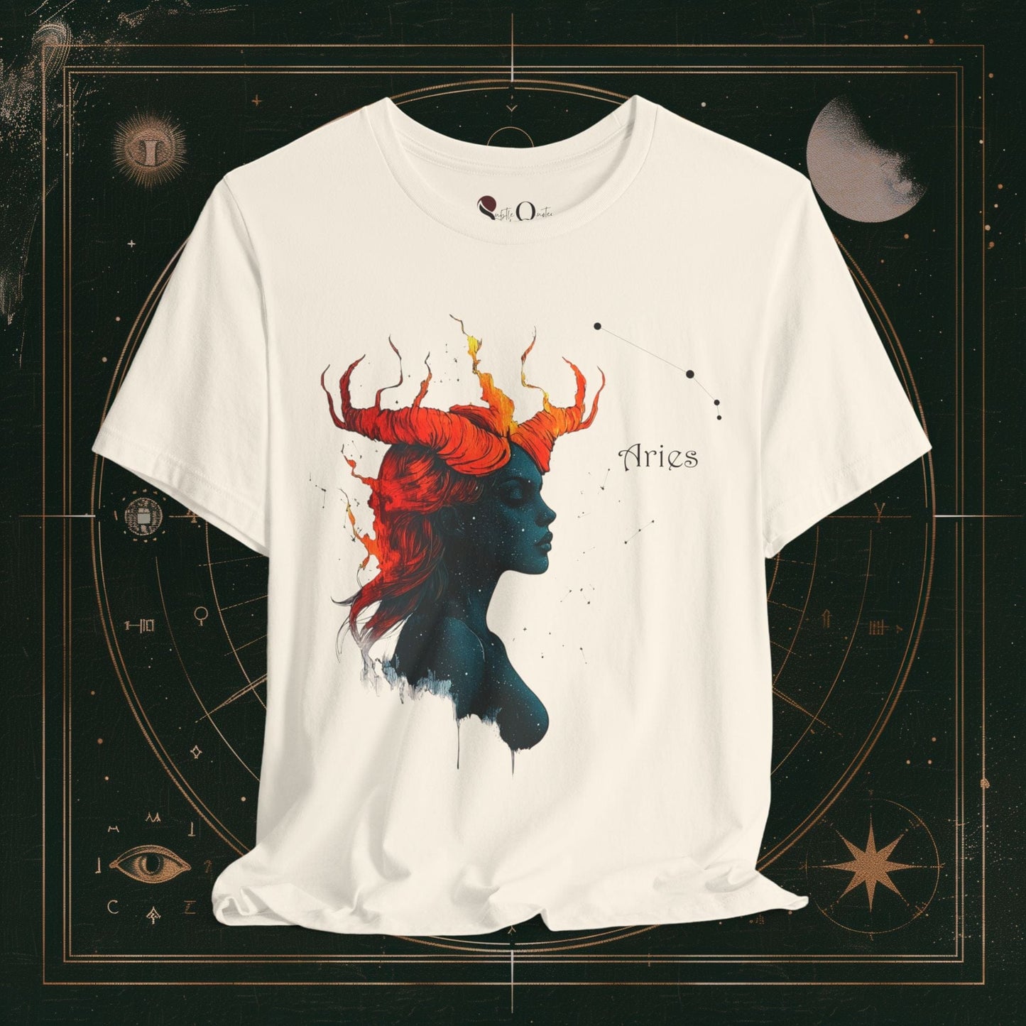 T-Shirt Natural / S Aries | Zodiac Line