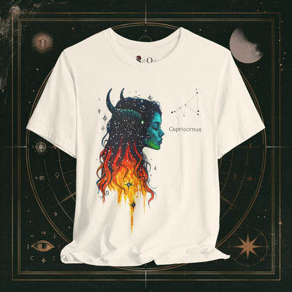 T-Shirt Natural / S Capricorn 1 | Zodiac Line