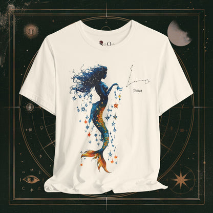 T-Shirt Natural / S Pisces | Zodiac Line