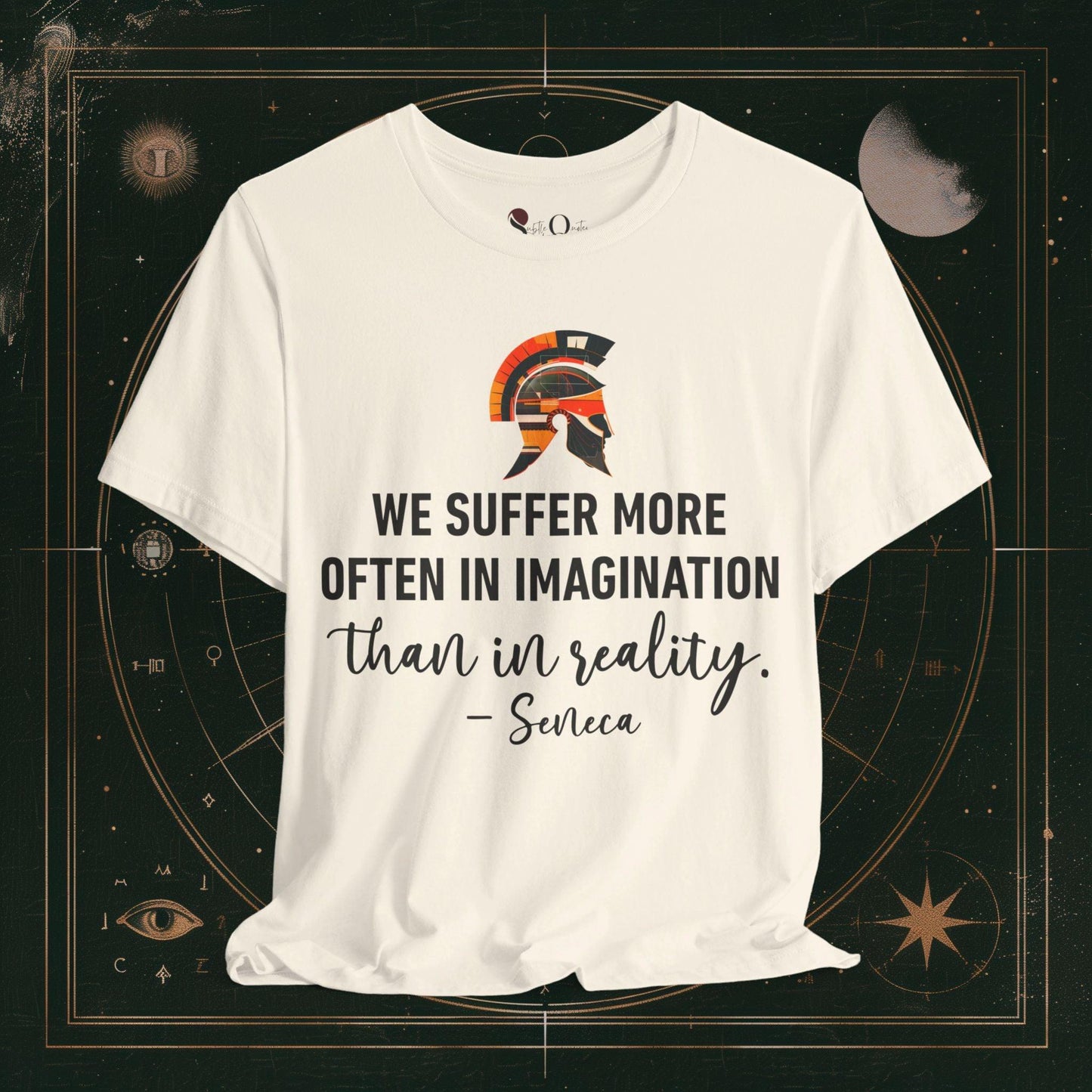 T-Shirt Natural / S Unisex -  We suffer More Seneca