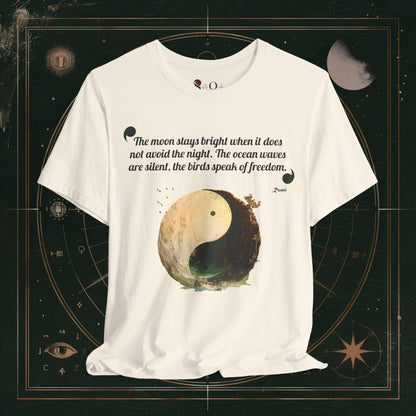 T-Shirt Natural / S Unisex -  Yin Yang Rumi