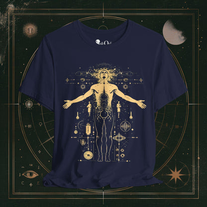 T-Shirt Navy / S Unisex -  Alchemical Awakening: Enlightenment Dark