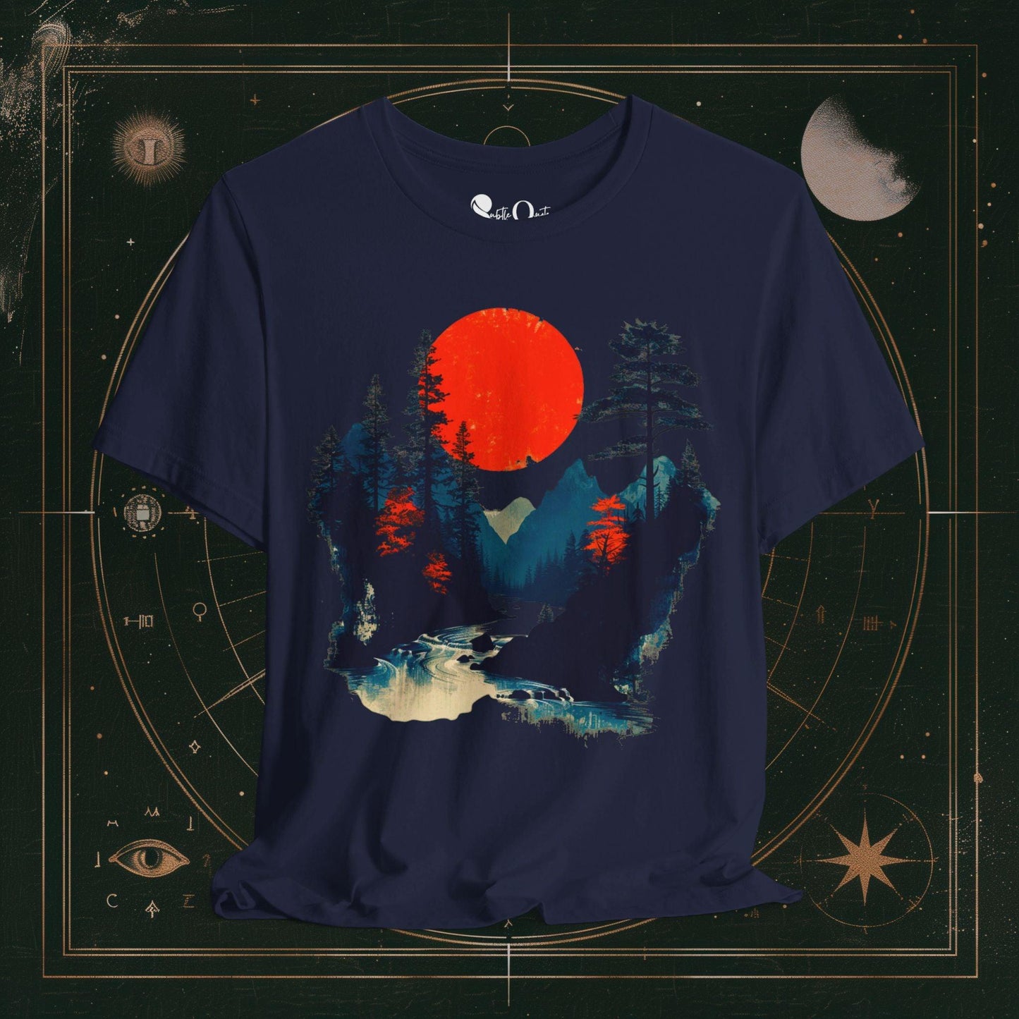 T-Shirt Navy / S Unisex -  Crimson Dusk Dark