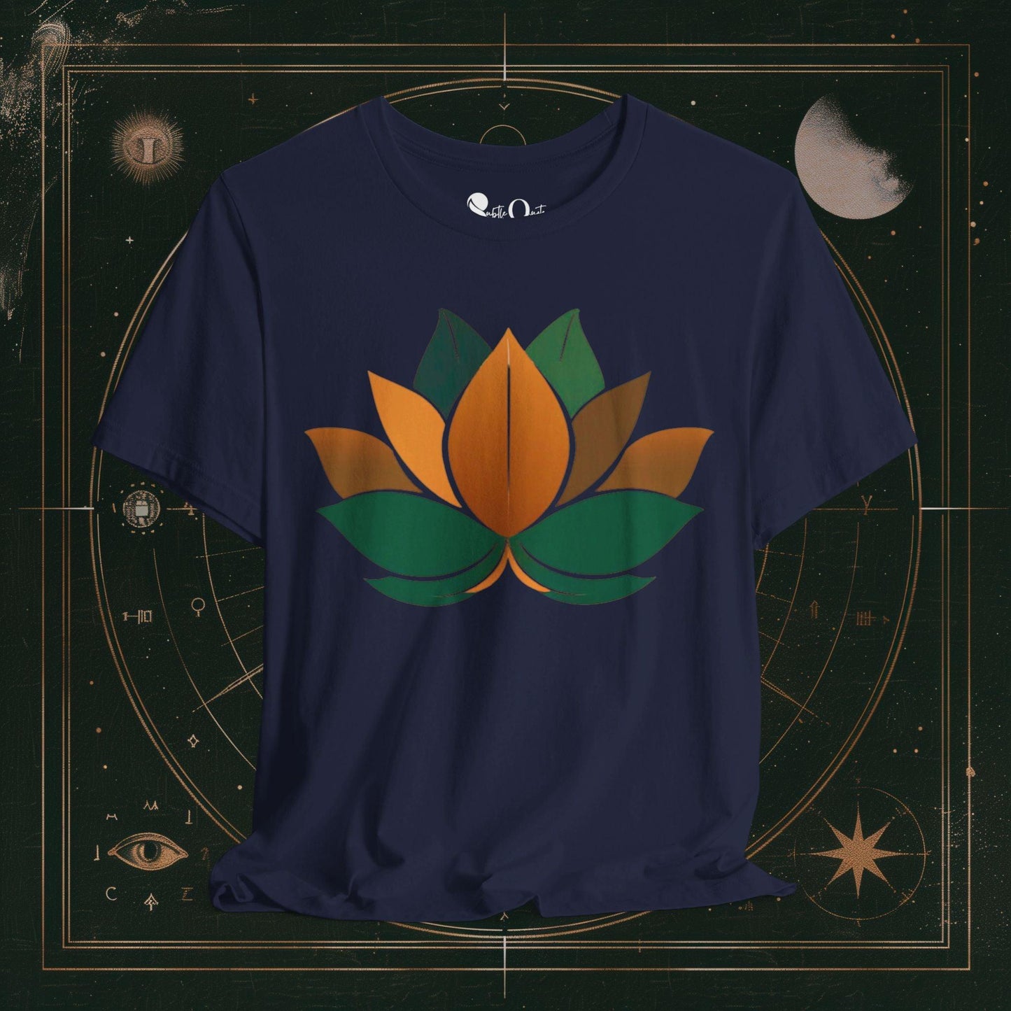 T-Shirt Navy / S Unisex -  Harmonic Blossom Dark