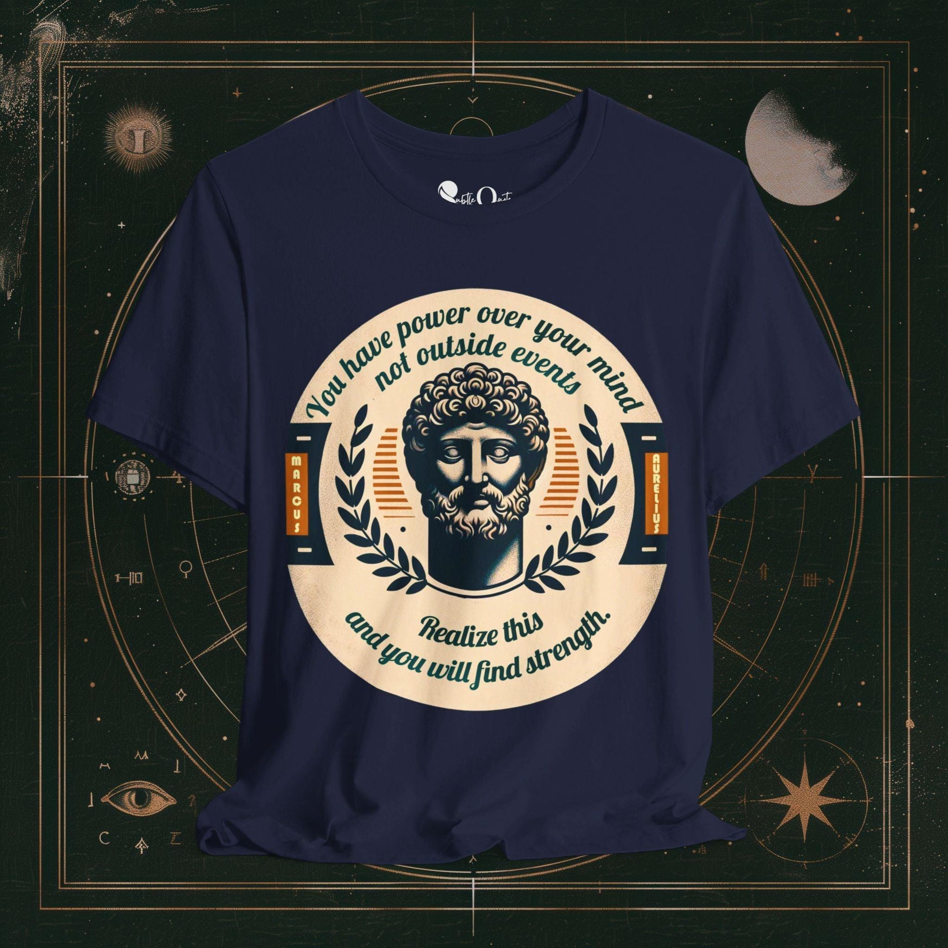 T-Shirt Navy / S Unisex -  Power Over Mind Marcus Dark