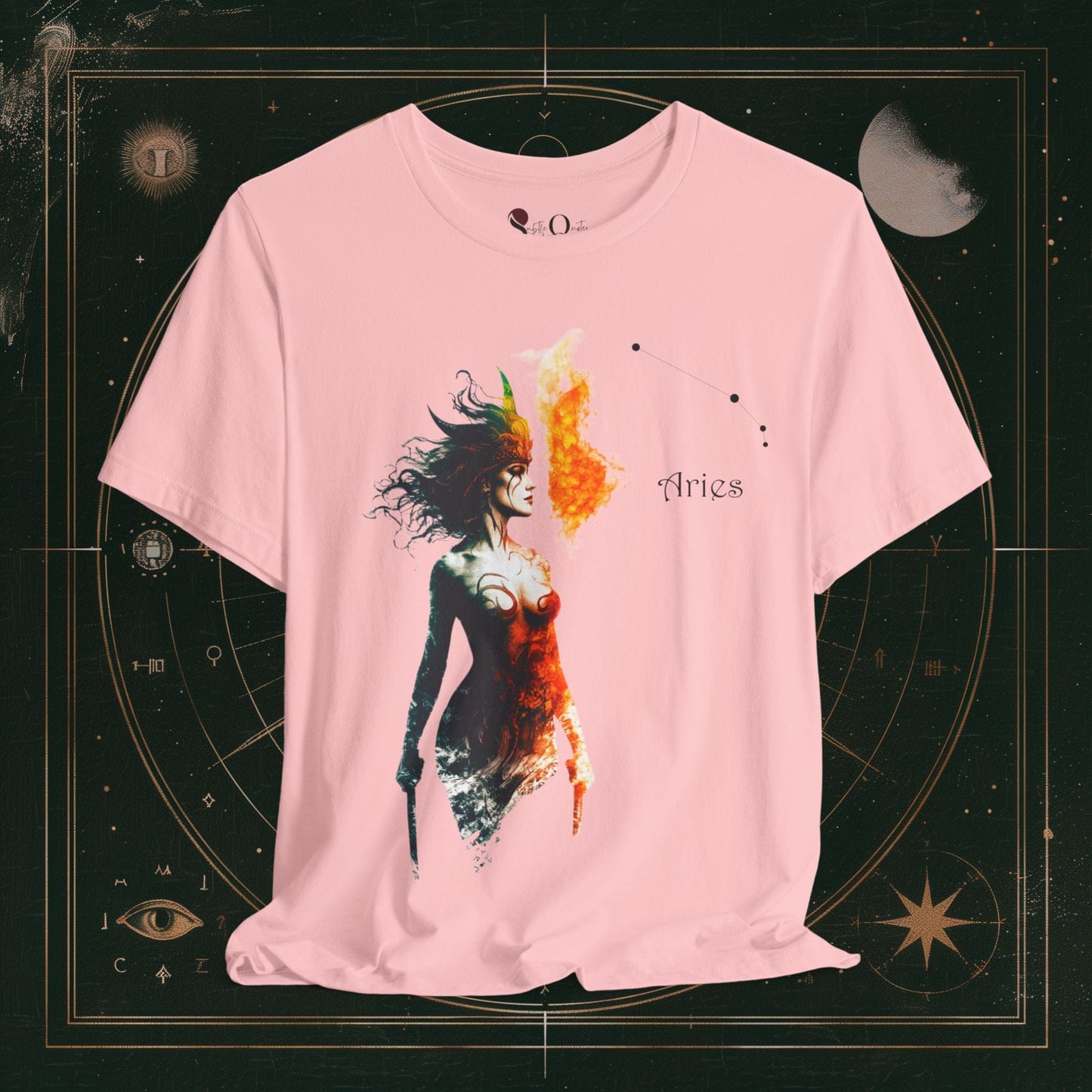 T-Shirt Pink / S Aries 1 | Zodiac Line