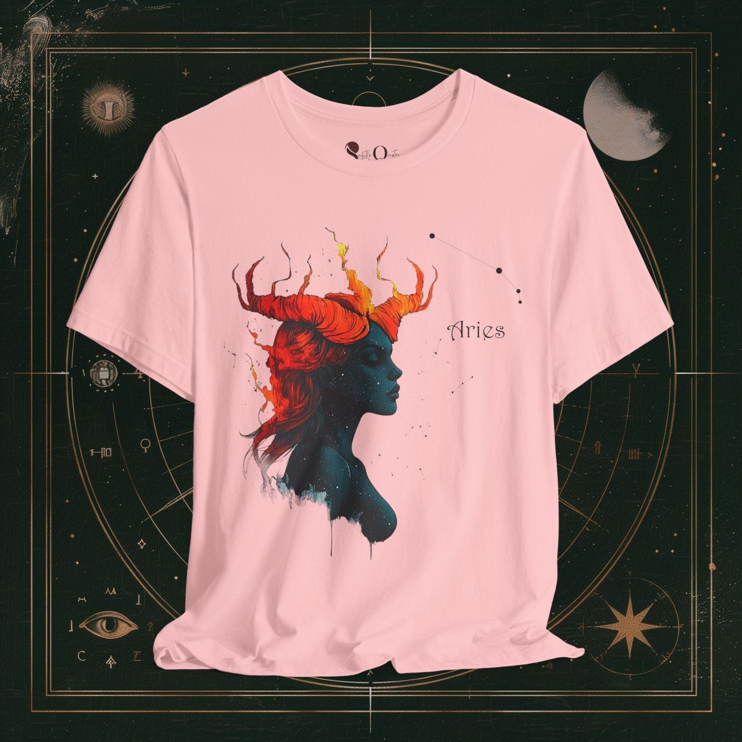 T-Shirt Pink / S Aries | Zodiac Line