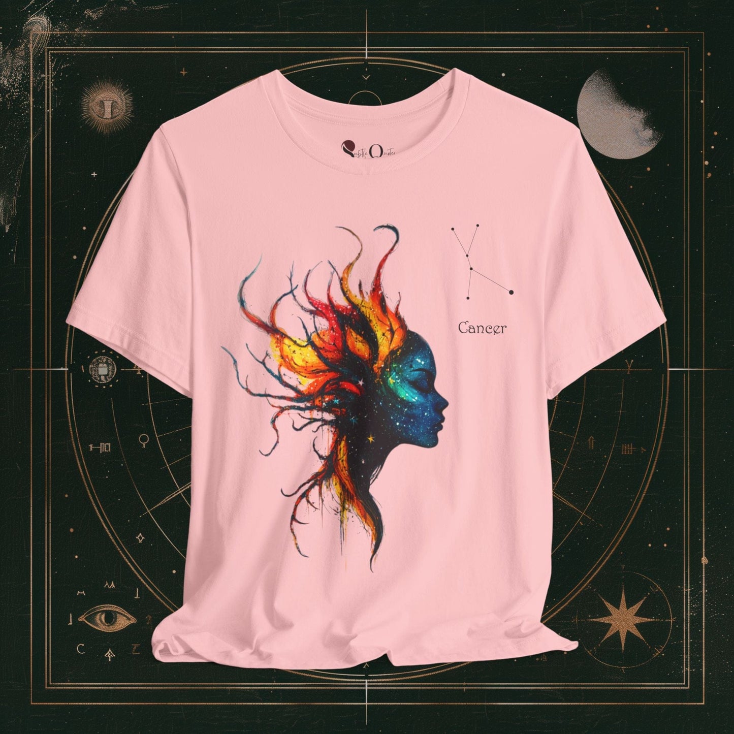 T-Shirt Pink / S Cancer | Zodiac Line