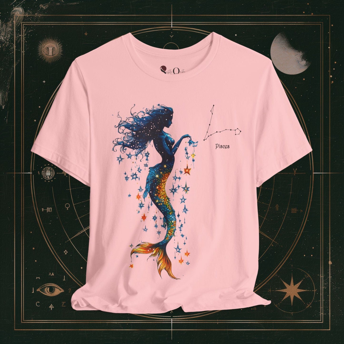 T-Shirt Pink / S Pisces | Zodiac Line