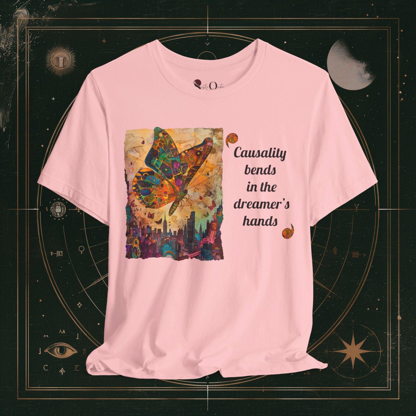 T-Shirt Pink / S Unisex -  Causality Bends