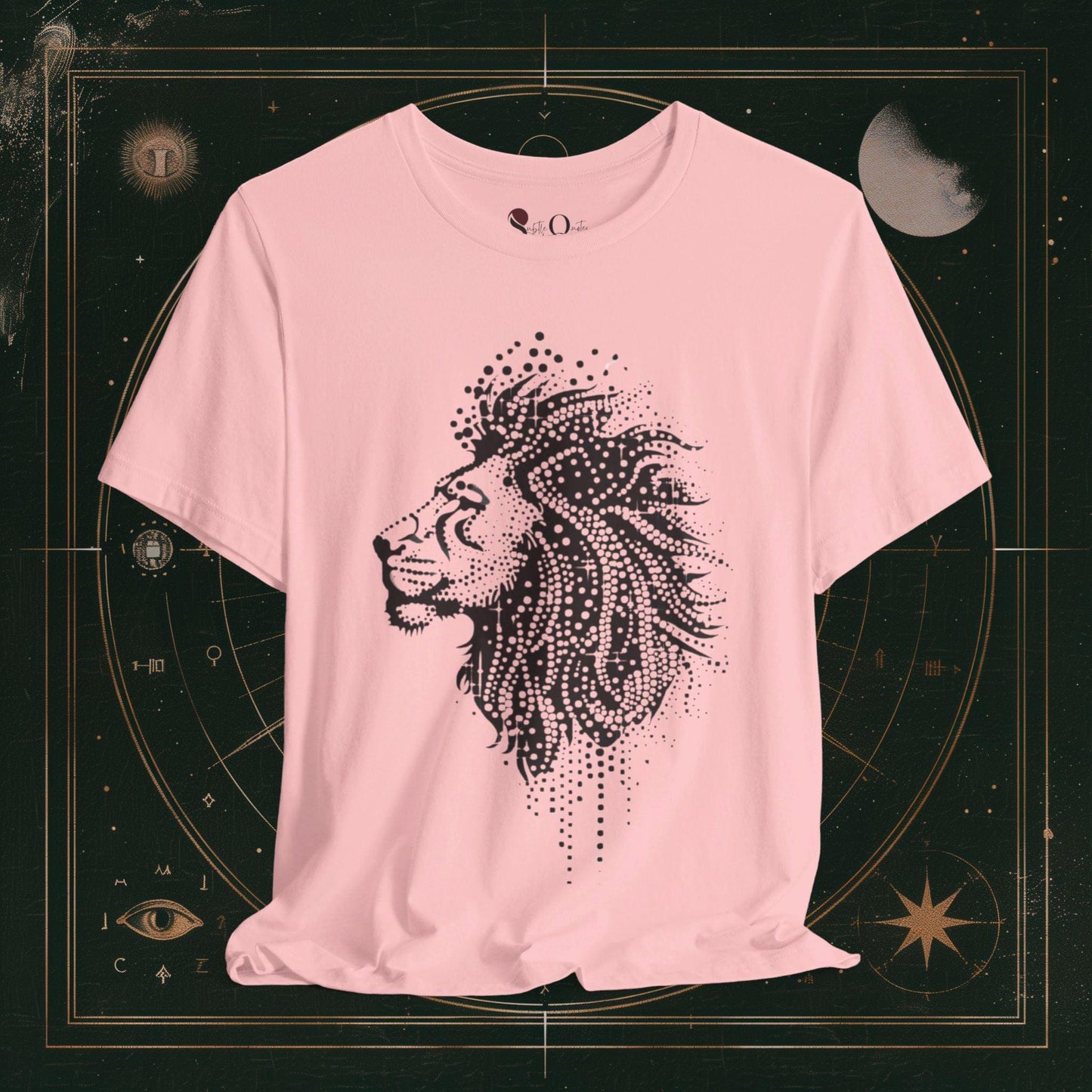 T-Shirt Pink / S Unisex -  Majestic Lion