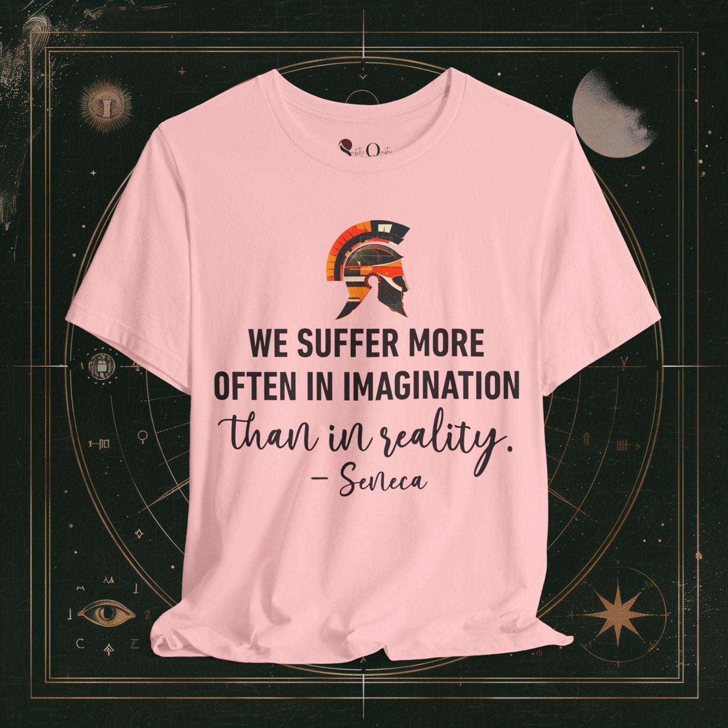 T-Shirt Pink / S Unisex -  We suffer More Seneca