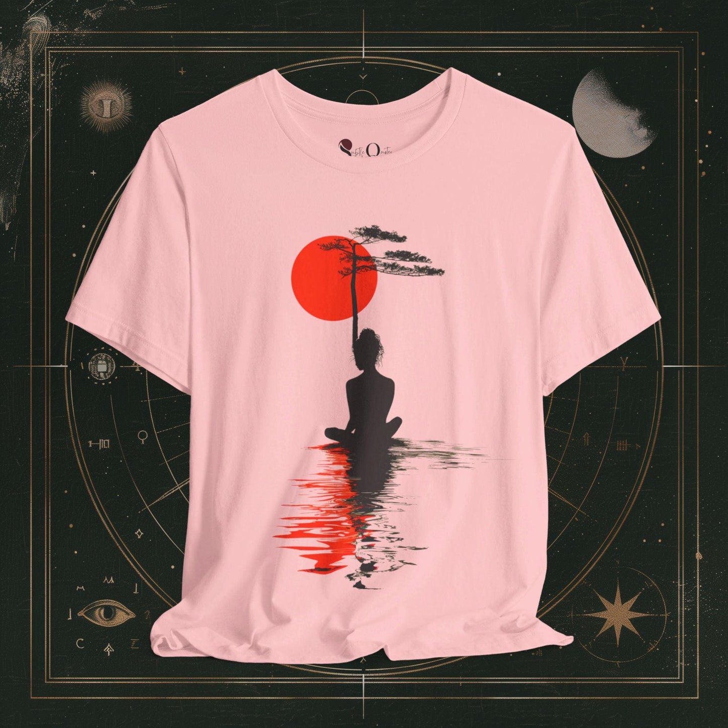 T-Shirt Pink / S Unisex -  Zen Reflection