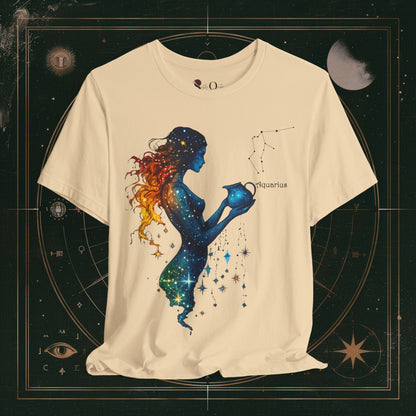 T-Shirt Soft Cream / S Aquarius | Zodiac Line