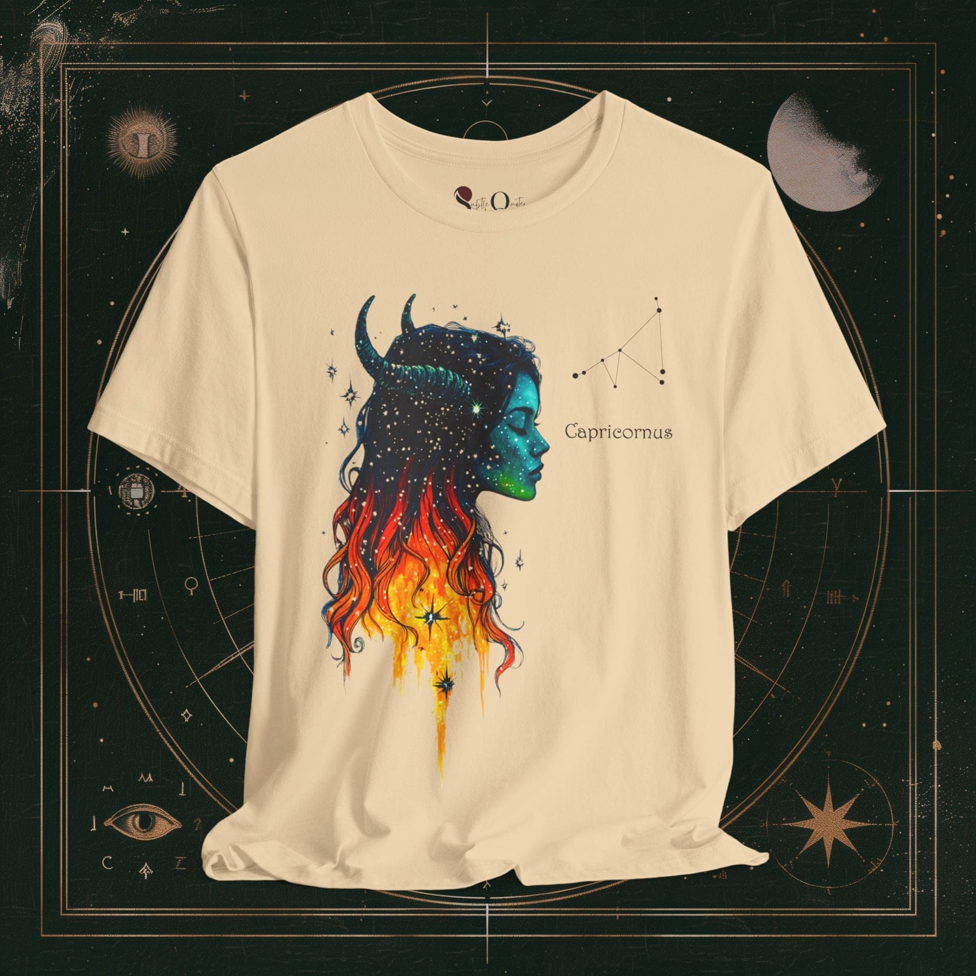 T-Shirt Soft Cream / S Capricorn 1 | Zodiac Line