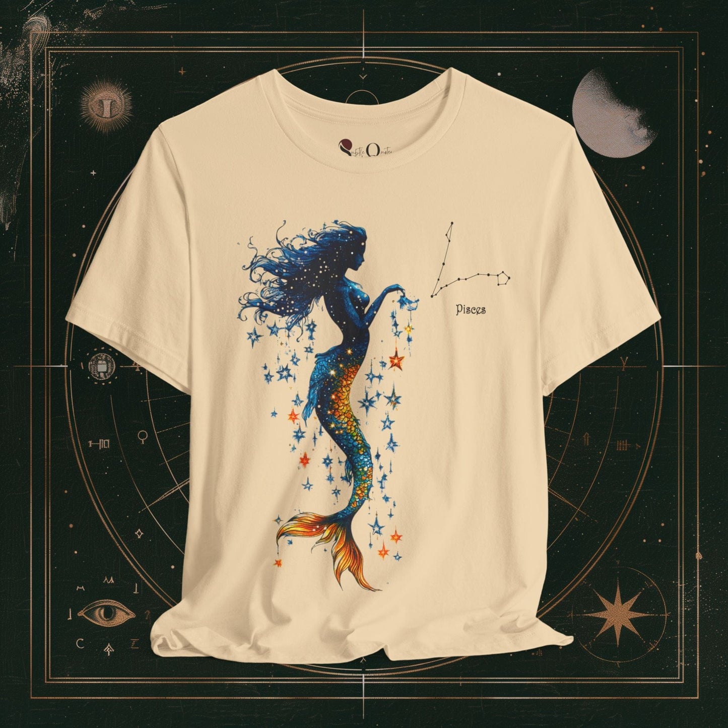 T-Shirt Soft Cream / S Pisces | Zodiac Line