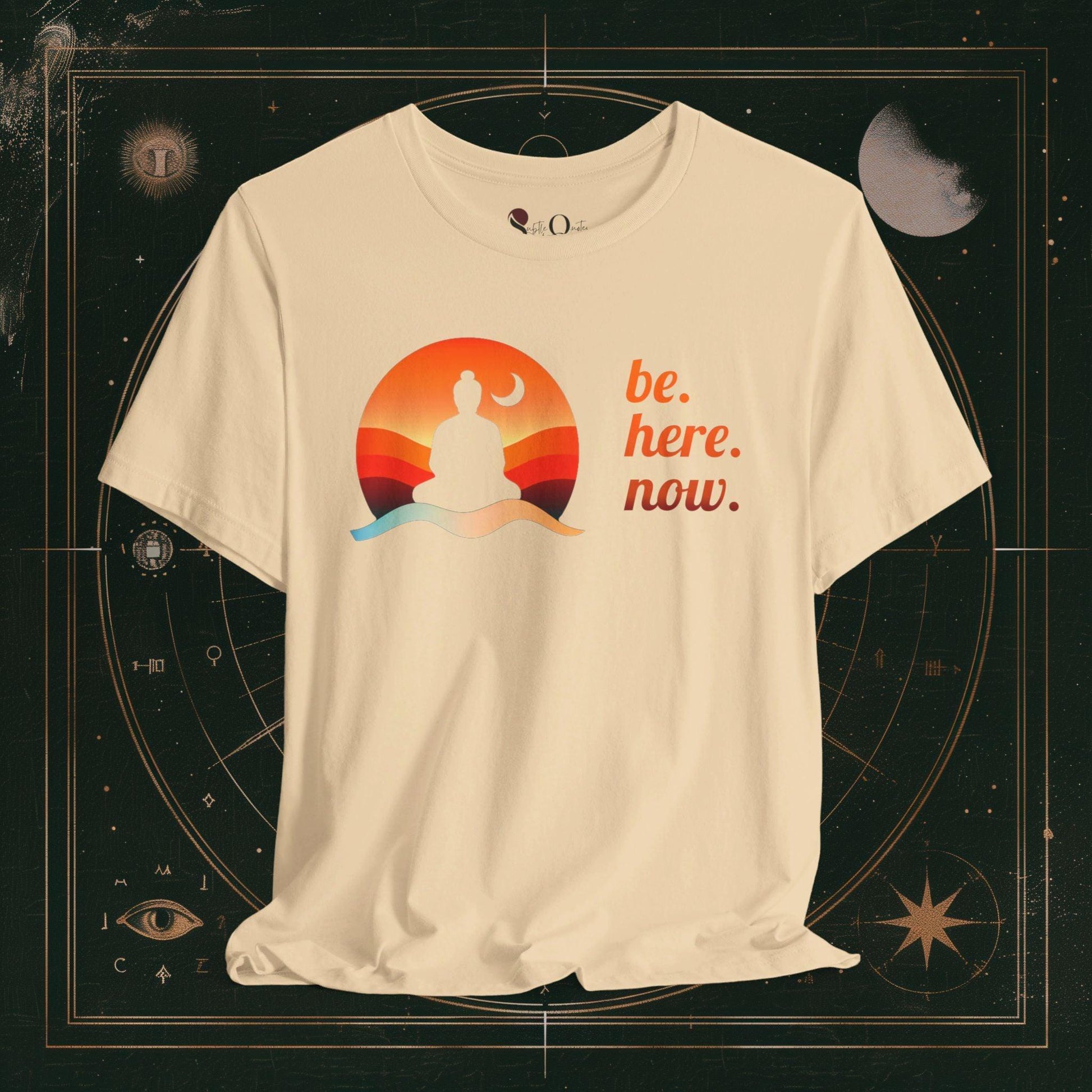 T-Shirt Soft Cream / S Unisex -  Be Here Now