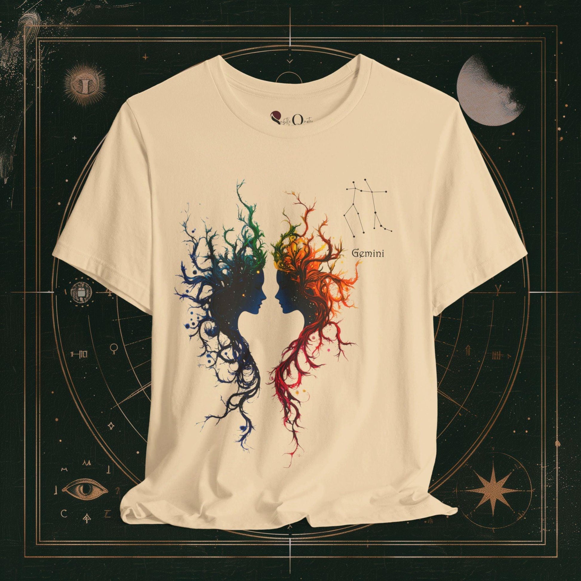 T-Shirt Soft Cream / S Unisex -  Gemini | Zodiac Line