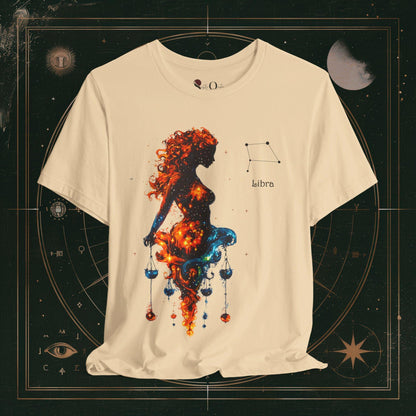 T-Shirt Soft Cream / S Unisex -  Libra | Zodiac Line