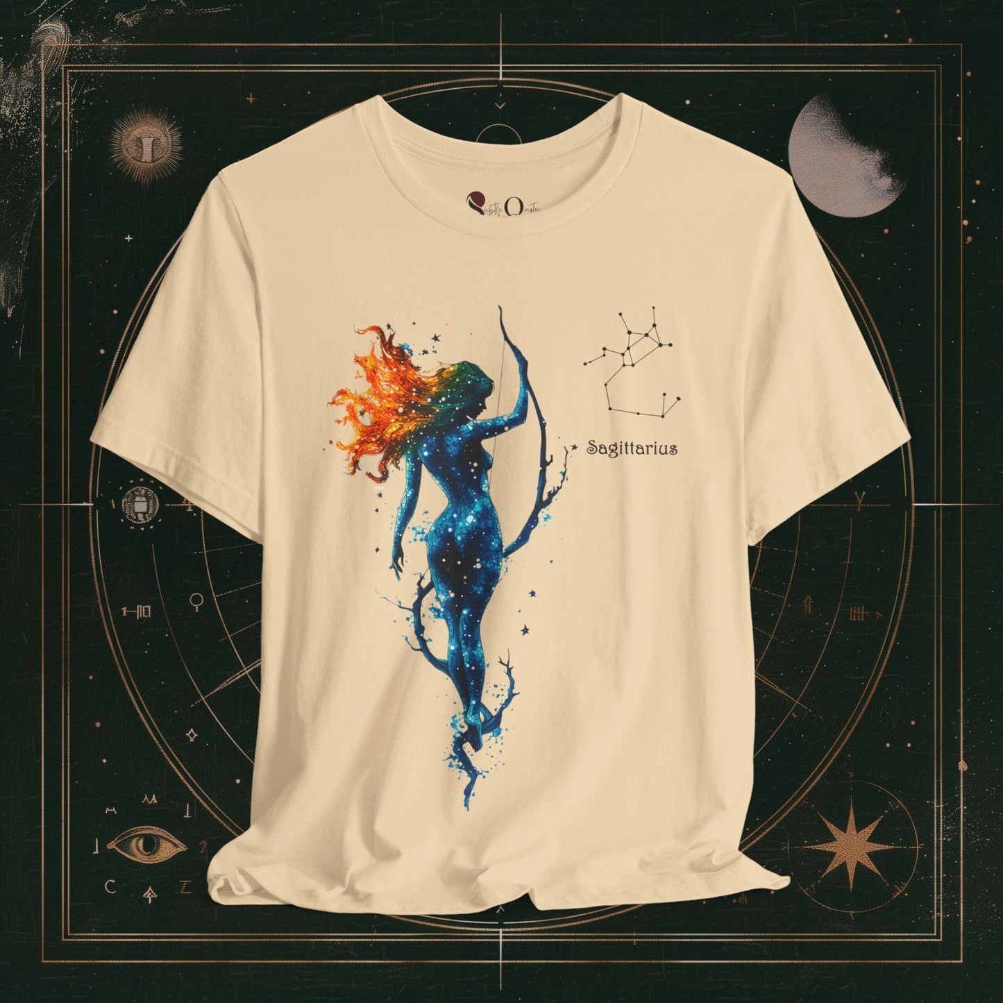 T-Shirt Soft Cream / S Unisex -  Sagittarius | Zodiac Line