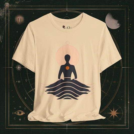 T-Shirt Soft Cream / S Unisex -  Serenity in Stillness