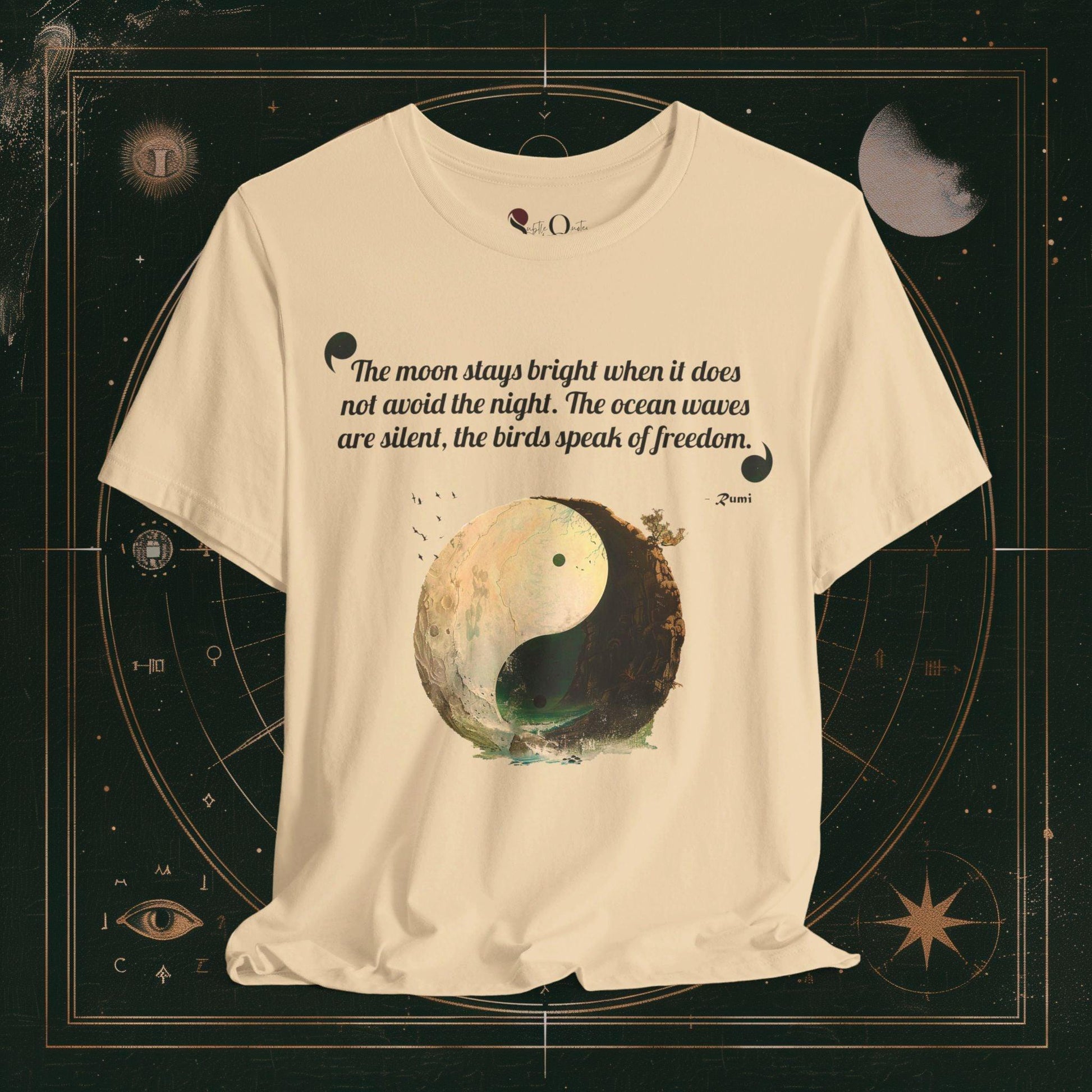 T-Shirt Soft Cream / S Unisex -  Yin Yang Rumi