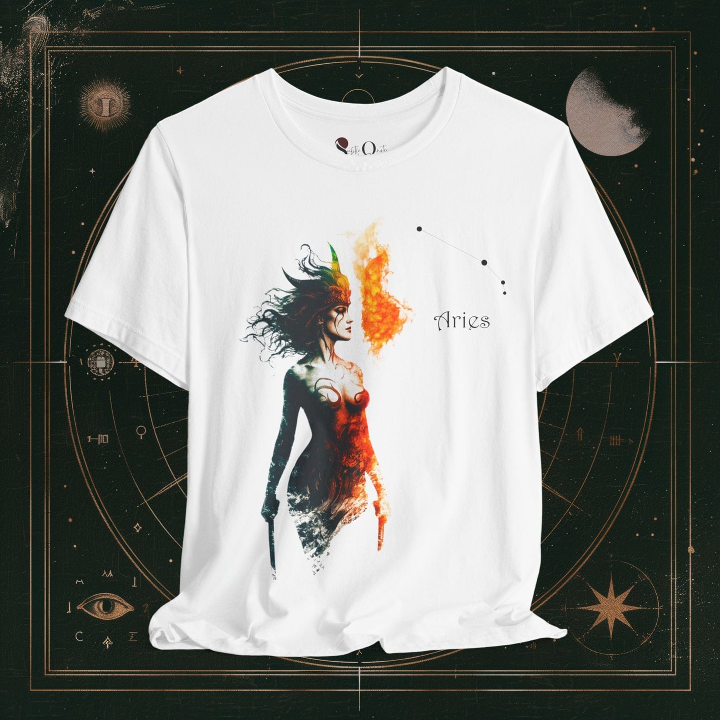 T-Shirt White / S Aries 1 | Zodiac Line