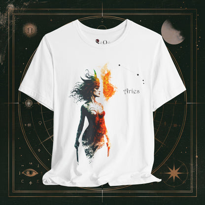 T-Shirt White / S Aries 1 | Zodiac Line