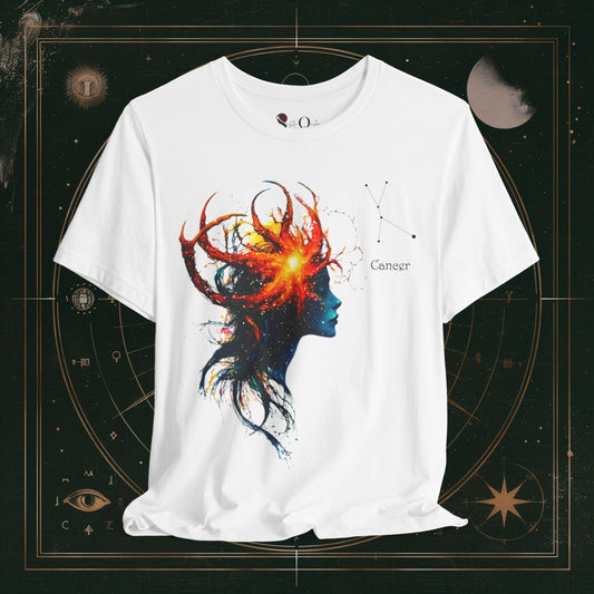 T-Shirt White / S Cancer 1 | Zodiac Line