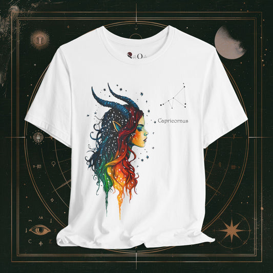 T-Shirt White / S Capricorn | Zodiac Line