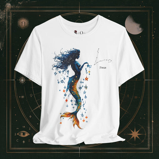 T-Shirt White / S Pisces | Zodiac Line