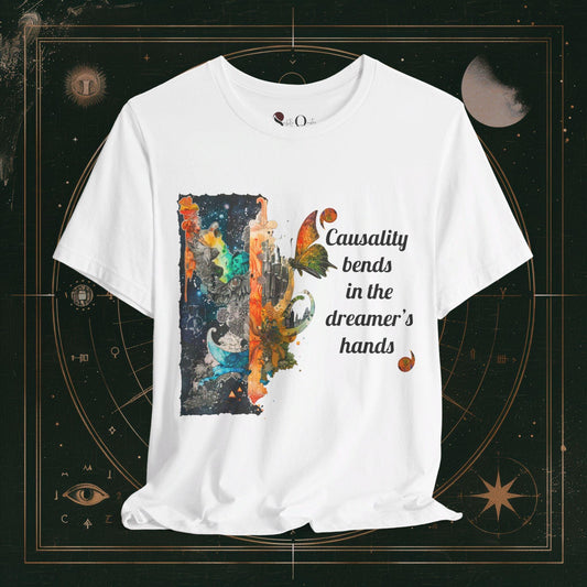 T-Shirt White / S Unisex -  Causality Bends 1