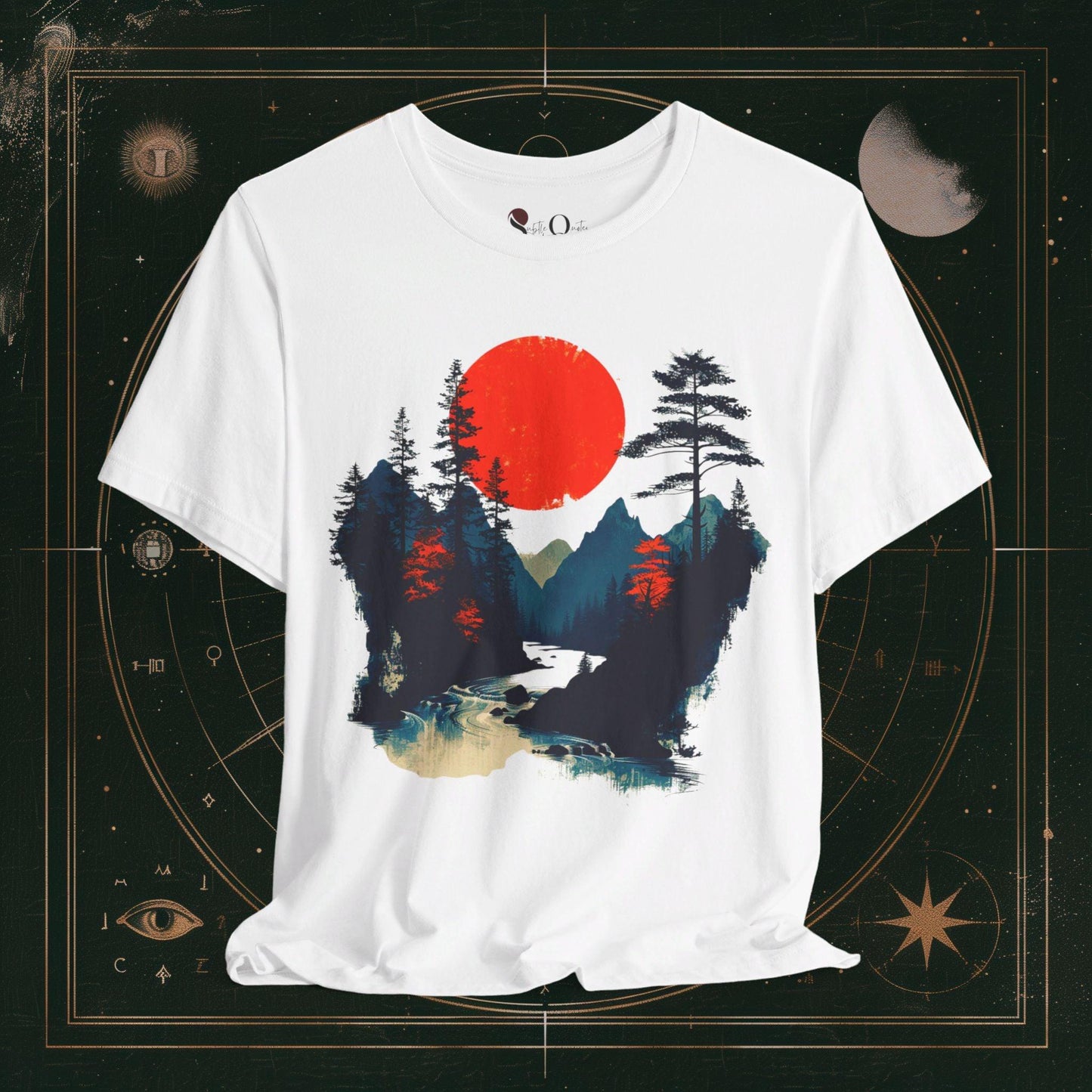 T-Shirt White / S Unisex -  Crimson Dusk