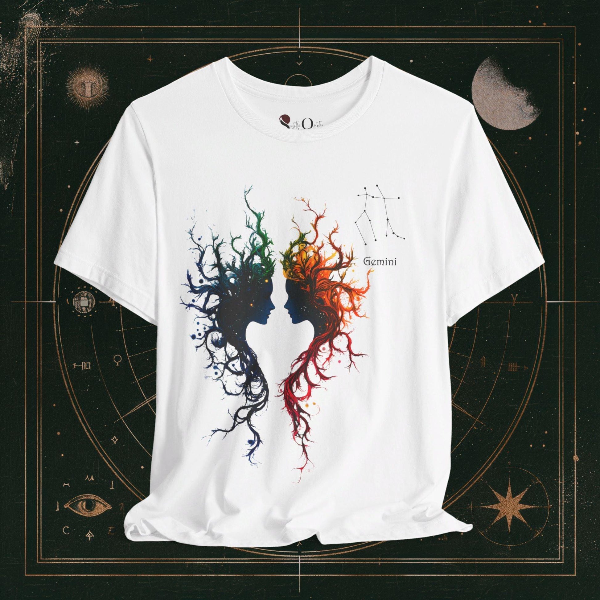 T-Shirt White / S Unisex -  Gemini | Zodiac Line