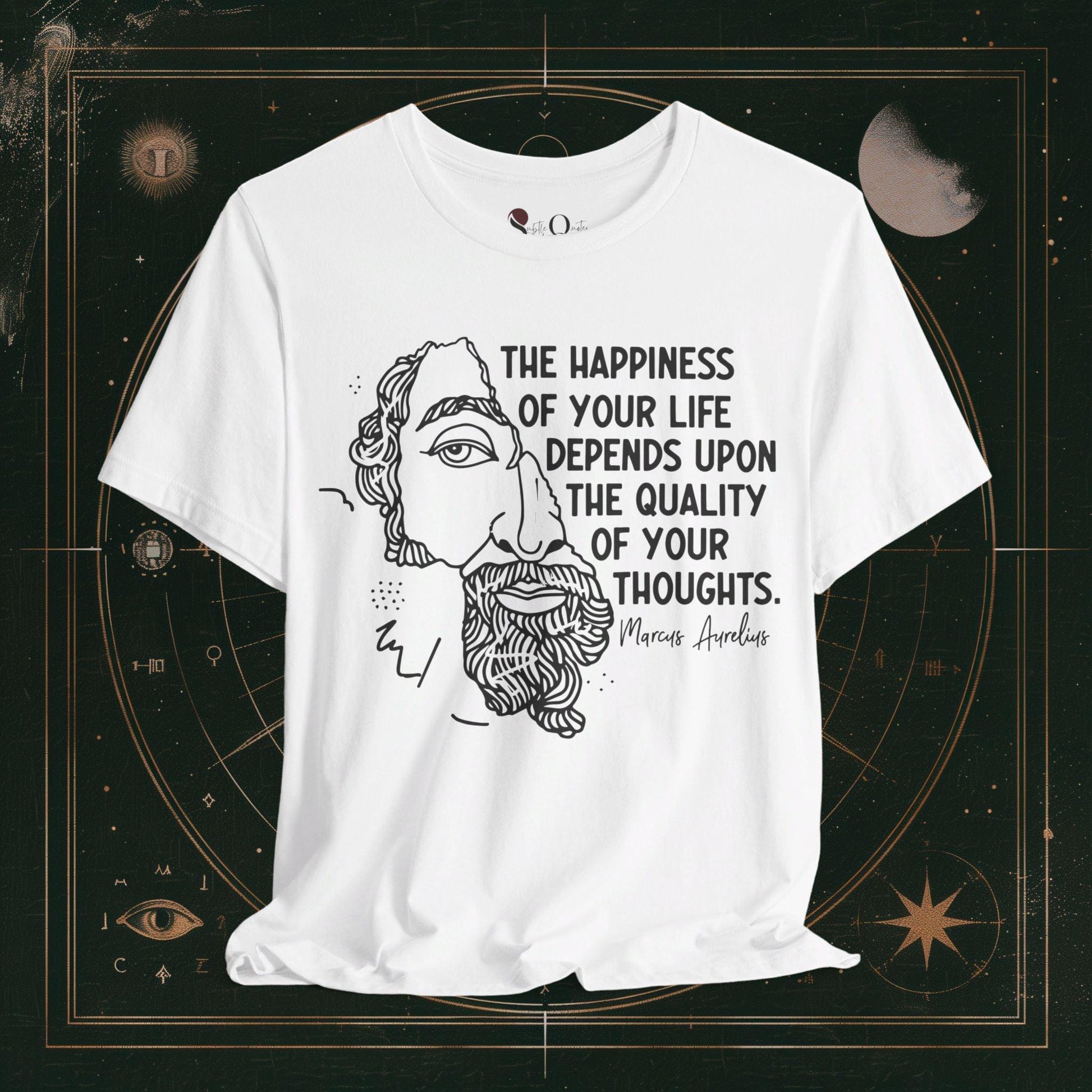 T-Shirt White / S Unisex -  Happiness Depends Marcus